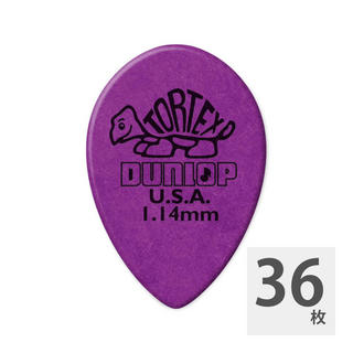 Jim Dunlop423R TORTEX SMALL TEAR DROP 1.14×36枚 ピック
