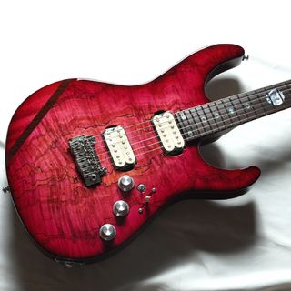 FREEDOM CUSTOM GUITAR RESEARCH Hydra24F Black Limba Neck -夜桜- Special Inray&Reverse Head