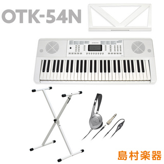 onetone OTK-54N ホワイト 白 54鍵盤 ヘッドホン・Xスタンドセット