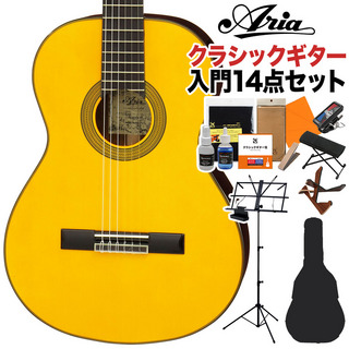 ARIA 303SC クラシックギター初心者14点セット 640mm 松単板／ローズウッド【島村楽器限定モデル】