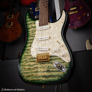 David Thomas McNaught Guitars {BUG} Special One-Off Stratocaster Type Quilt -Melon Rhine- 【2014年製 / 3.79kg】