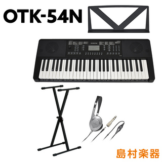 onetoneOTK-54N ブラック 黒 54鍵盤 ヘッドホン・Xスタンドセット