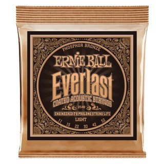 ERNIE BALL Everlast Coated Phosphor Bronze Acoustic Strings (#2548 Everlast Coated LIGHT)