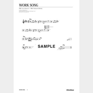 楽譜 Work Song