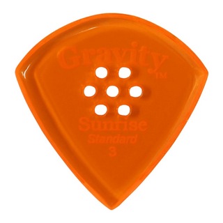 Gravity Guitar Pickssunrise -Standard Multi-Hole- GSUS3PM 3.0mm Orange ギターピック