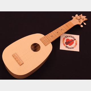 Famous FS-S10PN Satin Wood Pineapple Soprano Ukulele ウクレレ #5414 