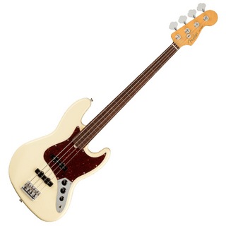 Fenderフェンダー American Professional II Jazz Bass Fretless RW OWT エレキベース