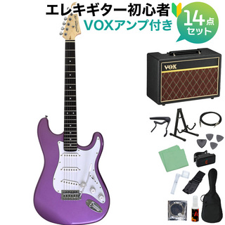 Photogenic ST-180 BGD エレキギター初心者14点セット 【VOXアンプ付き】 ストラトタイプ