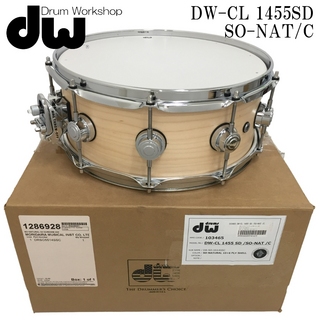 dw コレクターズ・メイプル・スネアドラム DW-CL1455SD/SO-NAT-C リュックタイプスネアバッグ付き