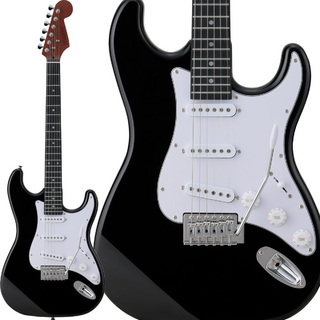 BUSKER'SBST-Standard BLK-ブラック- ストラトキャスタータイプ エレキギター