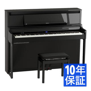 Roland 【組立設置無料サービス中】 ローランド LX-6-PES 電子ピアノ 高低自在椅子付き ブラック 黒塗鏡面