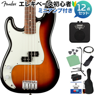 Fender Player PB Lefty 3TS レフティベース初心者12点セット 【ミニアンプ付】