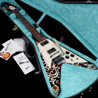 Gibson Custom ShopINSPIRED BY Series Jimi Hendrix Psychedelic Flying V "Love Drops" 2006 【渋谷店】