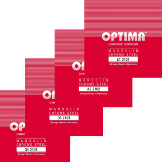 OPTIMA No.2105 RED マンドリン弦／全弦８本セット