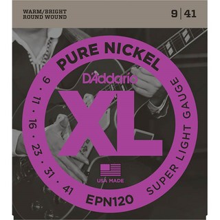 D'AddarioXL Pure Nickel Round Wound EPN120 (Super Light/9-41)