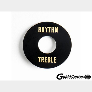 ALLPARTS Black Plastic Rhythm/Treble Ring/6551