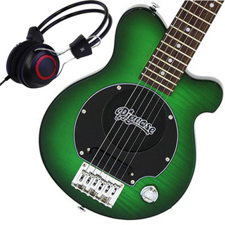 Pignose PGG-200FM SGR See-through Green + ヘッドフォンセット ミニギター アンプ内蔵 生産完了モデル【WEBSHOP】