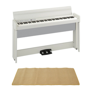 KORG コルグ C1 AIR WH 電子ピアノ ピアノマット(クリーム)付きセット