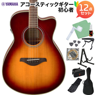 YAMAHA FSC-TA BS (ブラウンサンバースト) アコースティックギター初心者12点セット エレアコ