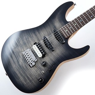 IbanezPrestige TQM2-CUF (Charcoal Black Burst Flat) [Tom Quayle Model]