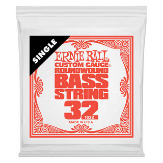 ERNIE BALL アーニーボール 1632 .032 Nickel Wound Electric Bass String Single エレキベース用バラ弦