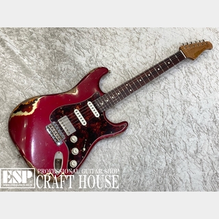 Xotic XSC-2 / Dark Candy Apple Red Heavy Aged