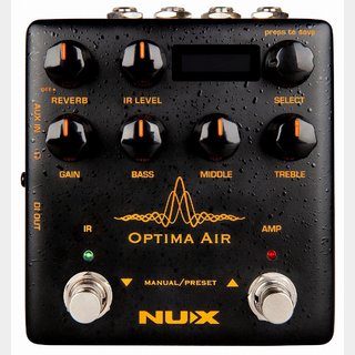 nu-x Optima Air NAI-5 Acoustic Simulator & IR Loader オプティマエアー プリアンプ付きアコースティックギタ