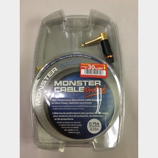 Monster Cable M BASS2-0.75DA ベース用パッチケーブル 0.22m L-L【モンスターケーブル】(新品特価価格)