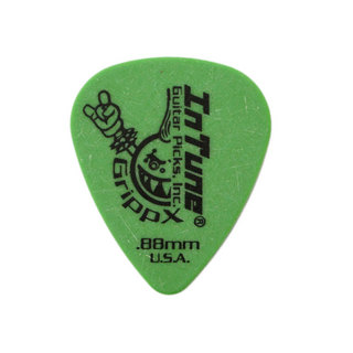 In Tune Guitar Picks DGP1-C88 GrippX-X 0.88mm Green ギターピック×36枚