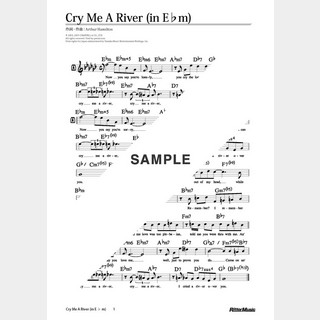 楽譜Cry Me A River（in E♭m）