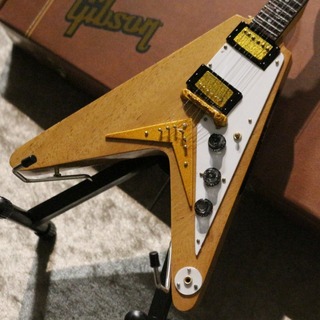 Gibson【フィギュアです!】 1958 Korina Flying V 1:4 Scale Mini Guitar Model