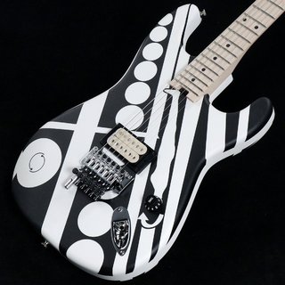 EVHStriped Series Circles Maple Fingerboard White and Black【渋谷店】