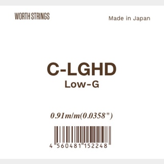 Worth Strings C-LGHD クリアフロロカーボン LowG HD 単品 ウクレレ弦