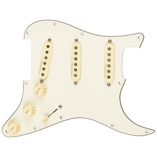 Fender Pre-Wired Strat Pickguard, Vintage Noiseless SSS Parchment 0992344509