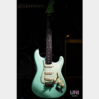 Fender Custom Shop 1960 Stratocaster Relic Matching Head Surf Green 2011