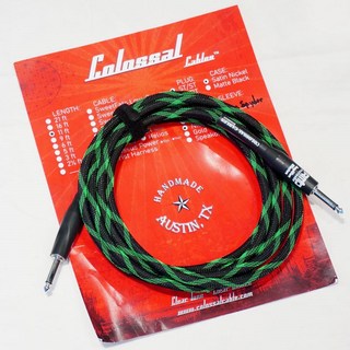 Colossal CableBrooklyn Instrument Cable 11FT [ST-RT] [Geen Spyder]【AmpStation LOGO】