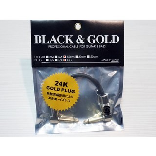 BLACK&GOLDBLACK&GOLD Cable 15ｃｍ L/L