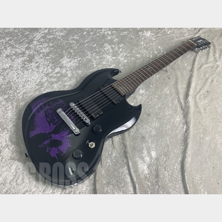 EDWARDSE-KV-7st (Black w/Purple Sparkle Skull)