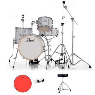 Pearl MT564/C-D #33 PURE WHITE ｗ/REMO Color Tone レッド パック ドラムスローンセット【WEBSHOP】