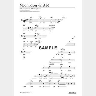 楽譜Moon River（in A♭）