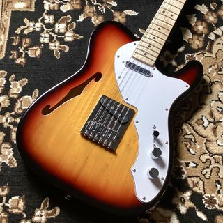 Squier by Fender 【現物写真】Affinity Series Telecaster Thinline 3-Color Sunburst