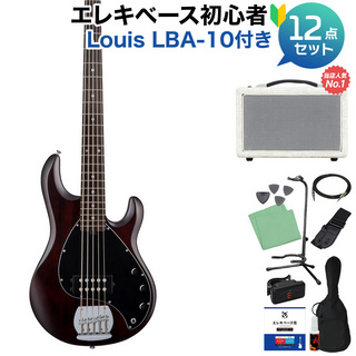 Sterling by MUSIC MAN STINGRAY RAY5 WNS 5弦ベース初心者12点セット 【島村楽器で一番売れてるベースアンプ付】 アクティブ