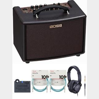 BOSSAC-22LX Acoustic Amplifier 10W アコ用アンプ[BT-DUAL + 周辺機器アイテム同時購入セット] フェンダー ケ