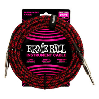 ERNIE BALLアーニーボール 6398 GT CABLE 25' SS RDBK ギターケーブル