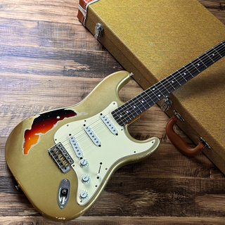 NO BRAND MJT Body & Japanese-Made Neck Stratocaster Shoreline Gold Over Sunburst