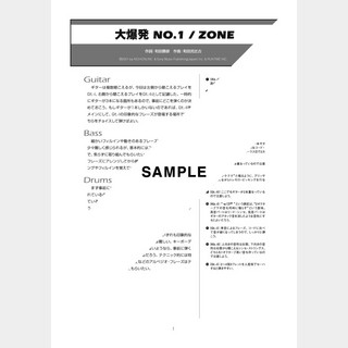 ZONE大爆発 NO.1