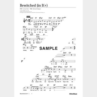 楽譜 Bewitched（in B♭）