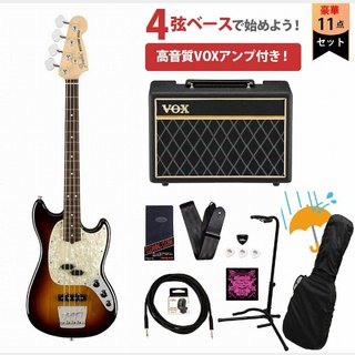 Fender American Performer Mustang Bass Rosewood FB 3-Color Sunburst VOXアンプ付属エレキベース初心者セットR