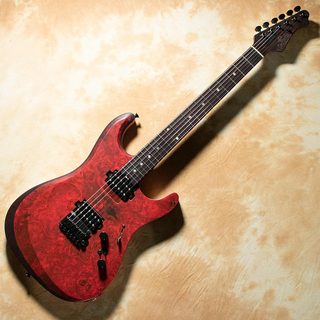 infinite Trad ST Lami Maple Burl Top/Wenge Neck See Through Red