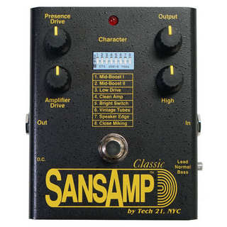 【廃版】TECH21 Q STRIP (Sansamp プリアンプ) 伝説的なペダル、TECH21 SA1 SansAmp Classicの復刻モデルが再発売